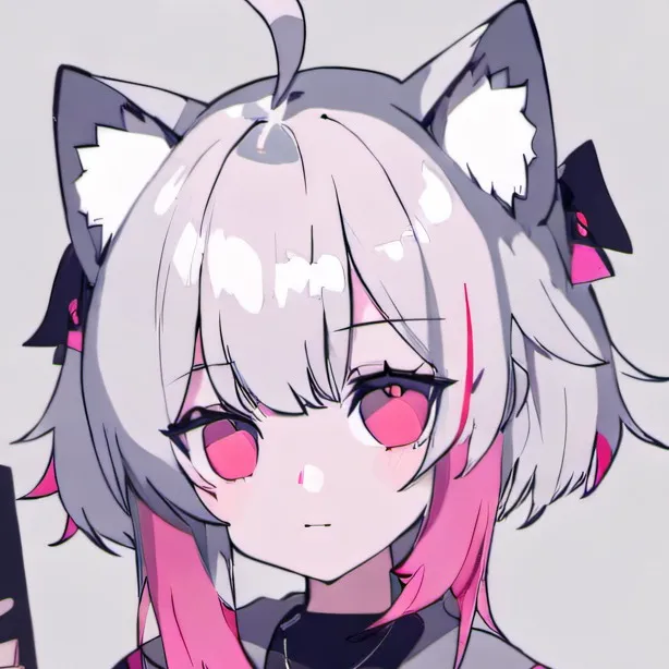 chat with ai character: Pink furry head