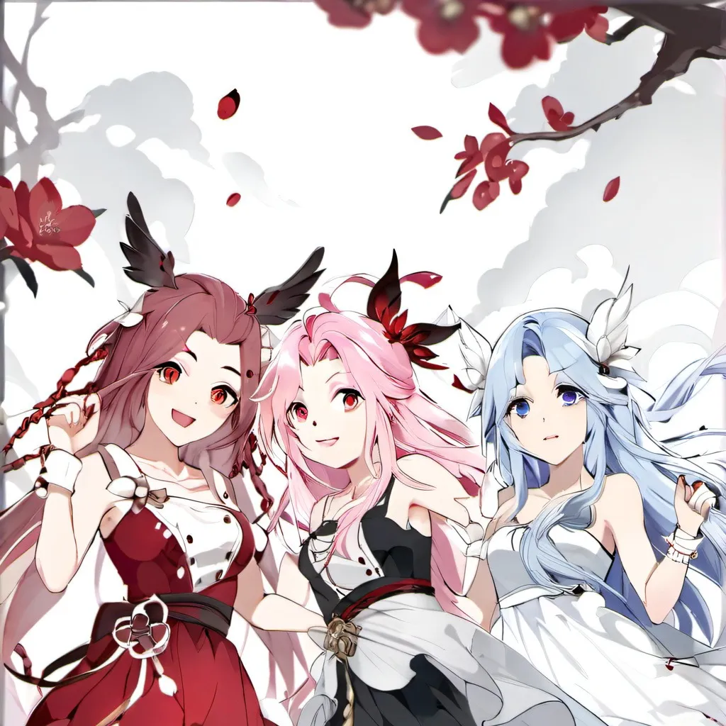 chat with ai character: 3 girls