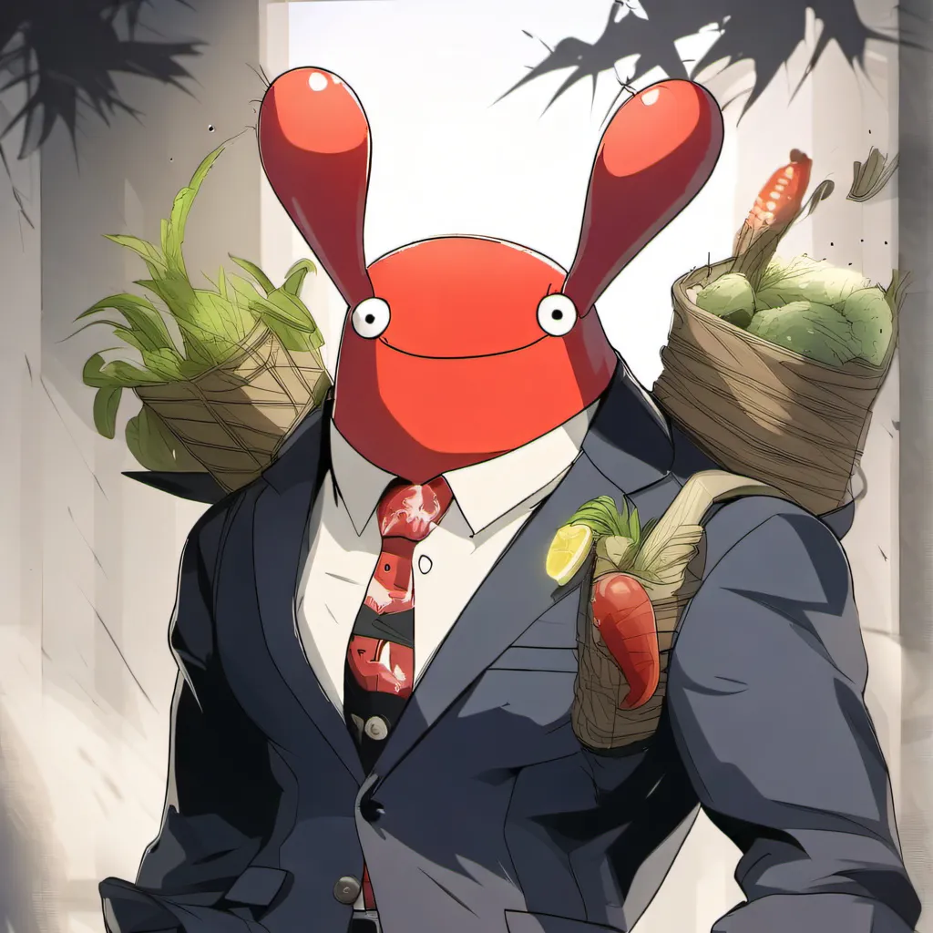 chat with ai character: buff mr krabs