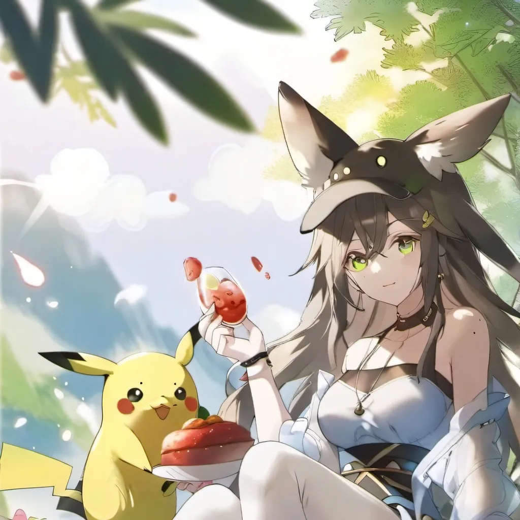 chat with ai character: zora and pikachu