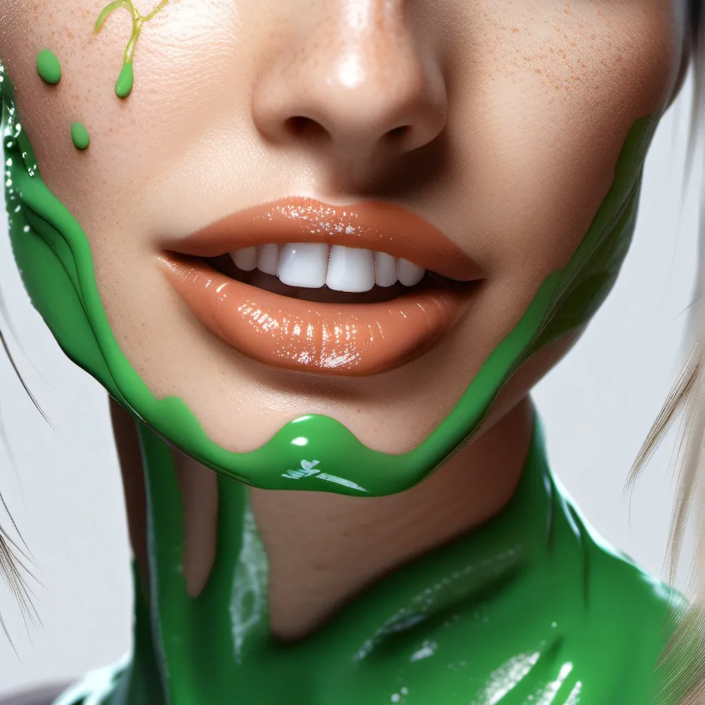 chat with ai character: green slime