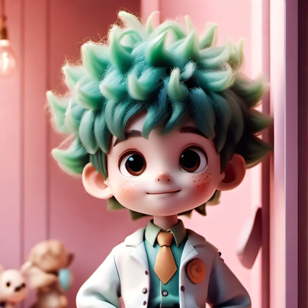 chat with ai character: Doll deku 