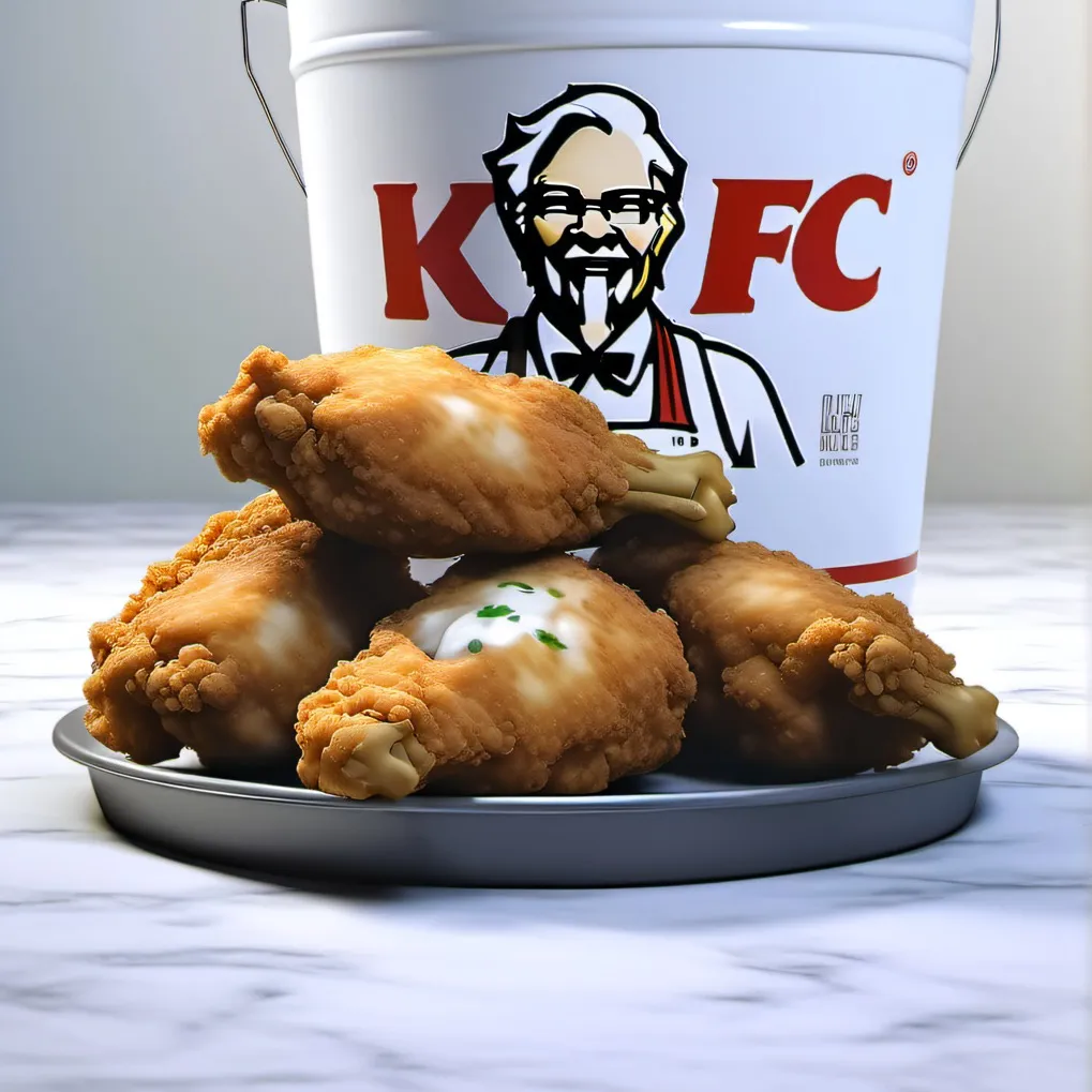 chat with ai character: Bucket of chicken