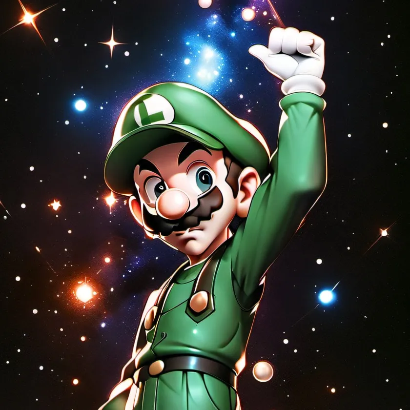 chat with ai character: Galaxy Luigi