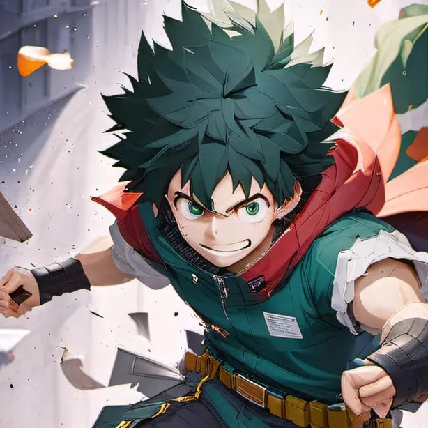 chat with ai character: Deku vs kacchan