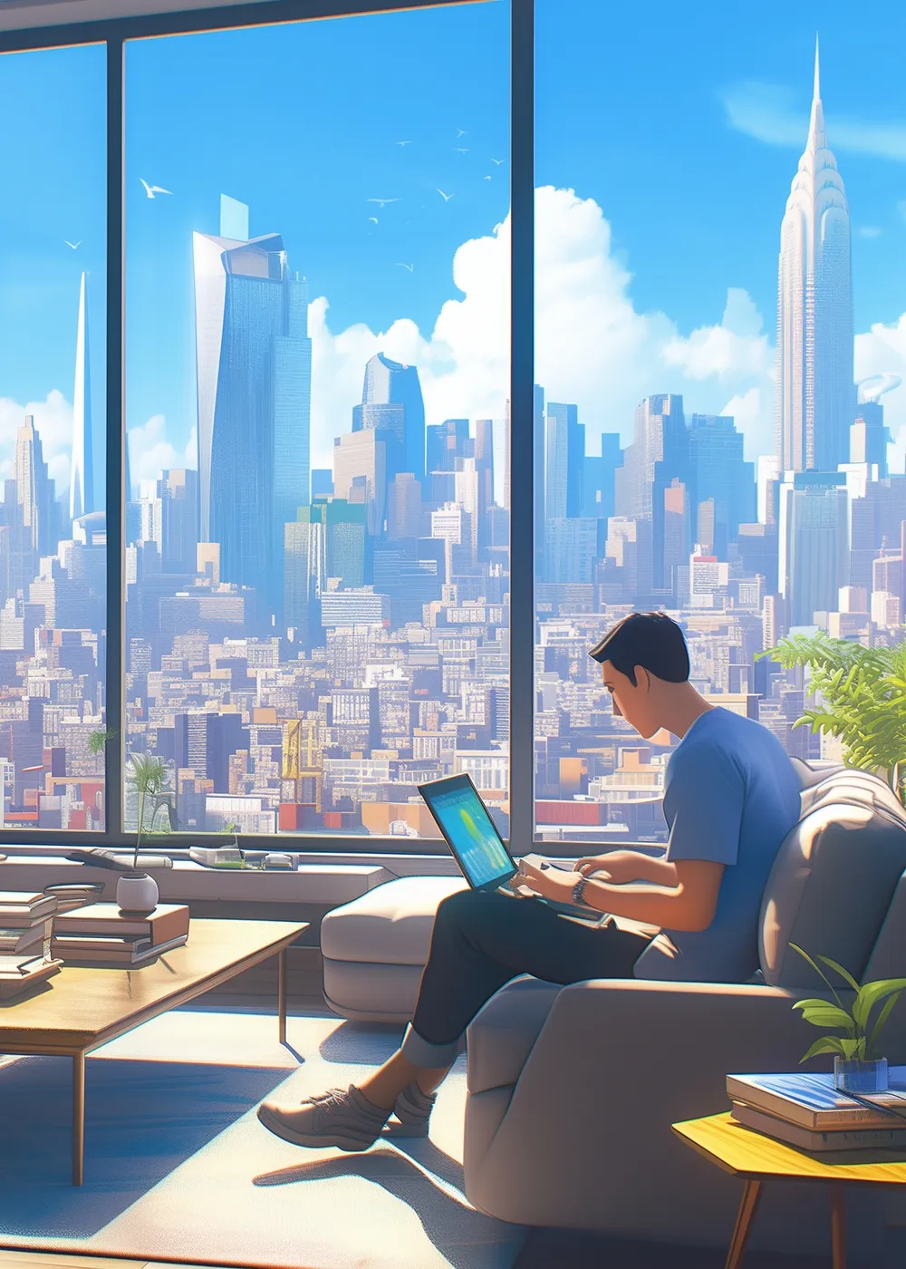 ai character: Real Life Sim background