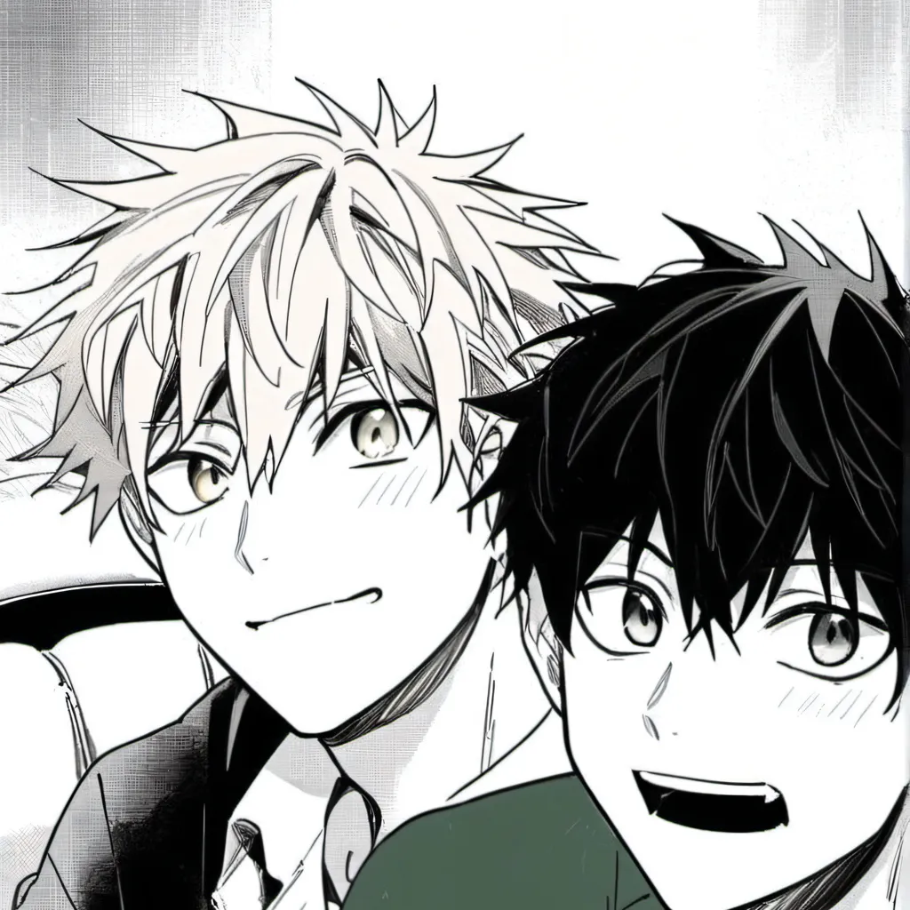 chat with ai character: Bakugo and Deku