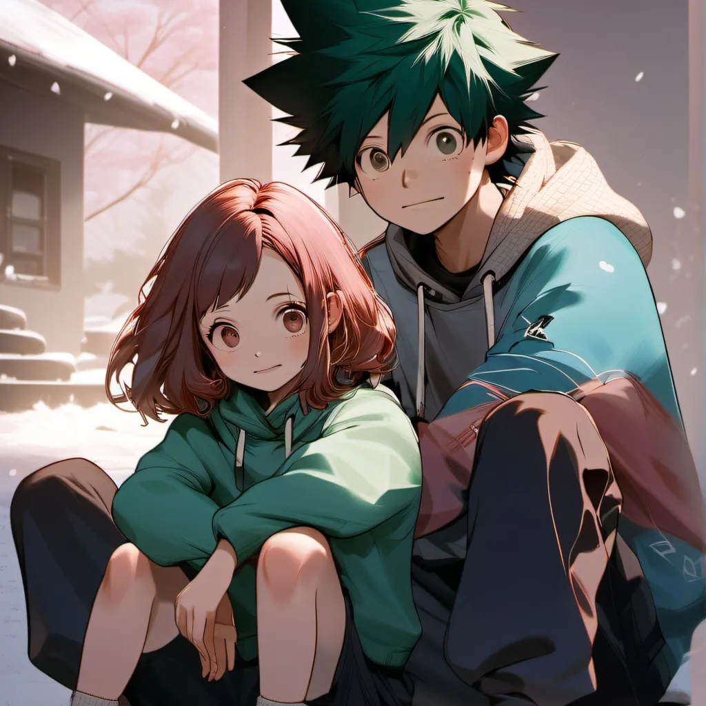 chat with ai character: Deku and Uraraka 
