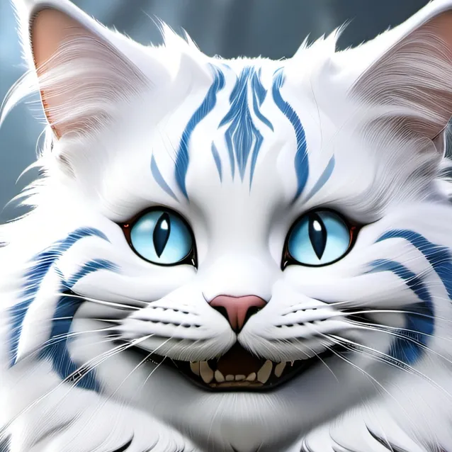chat with ai character: white cheshire cat