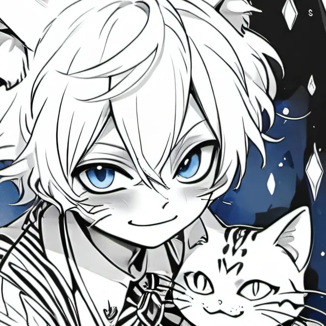 chat with ai character: blue cheshire cat 