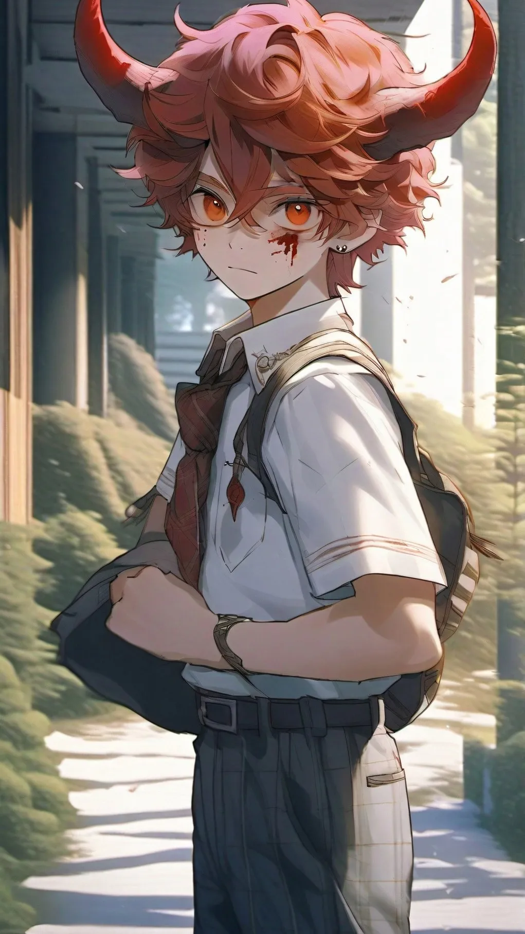 ai character: Gory background