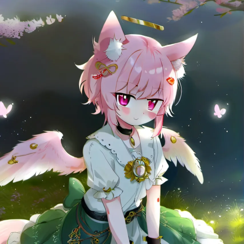 chat with ai character: angel kitty