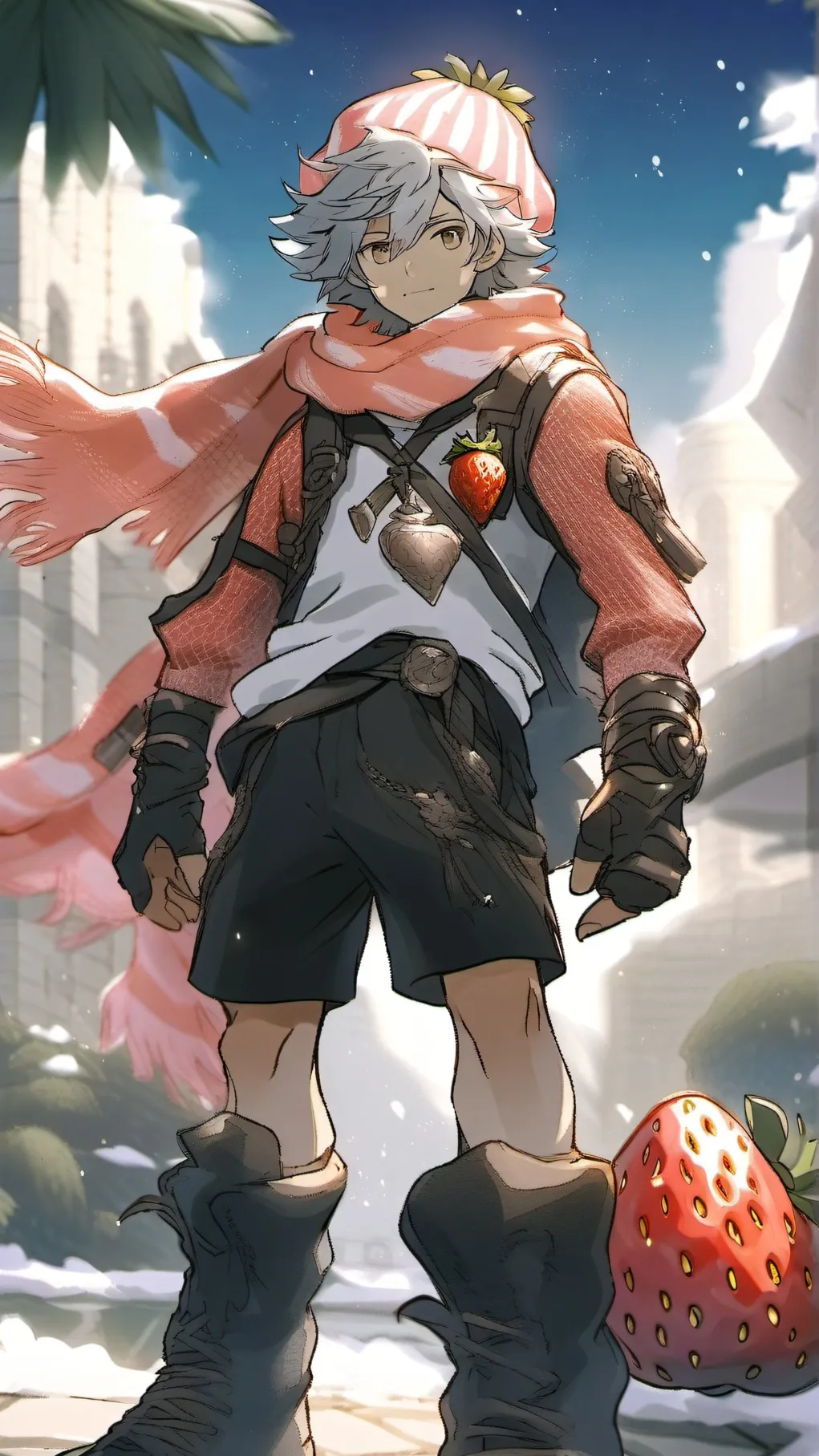 ai character: frutcake background