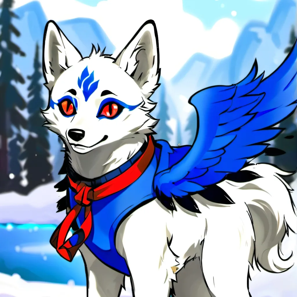 chat with ai character: Glacia the wolf