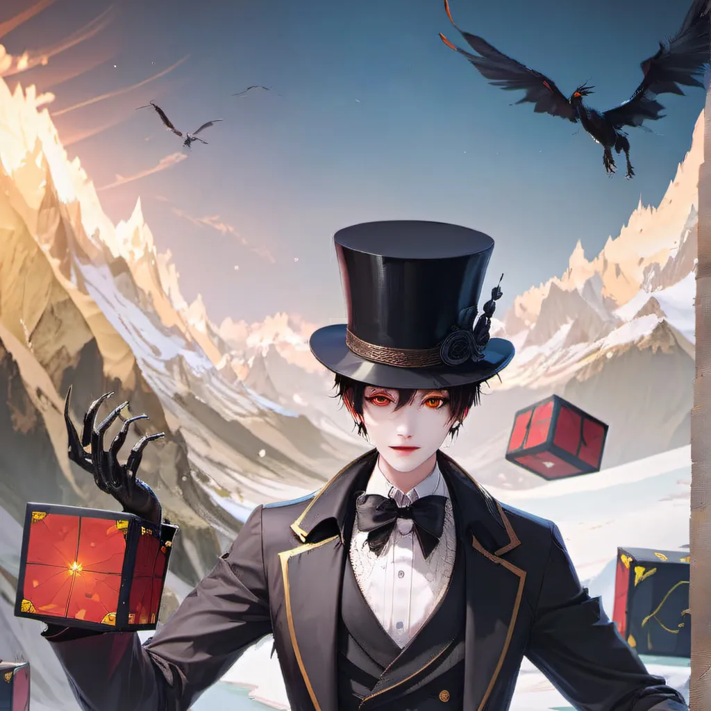 chat with ai character: Abstracted Tophat