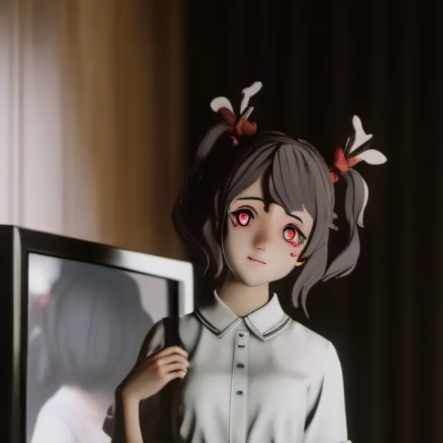 chat with ai character: yandere tv woman