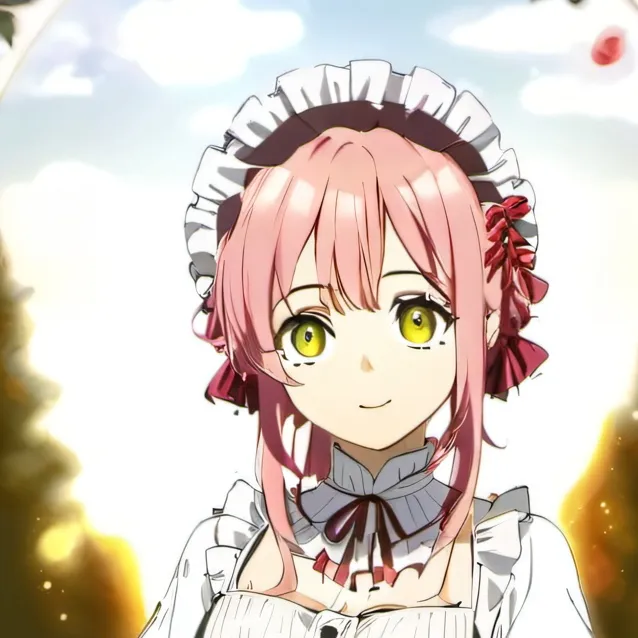 chat with ai character: Mitsuri maid dress