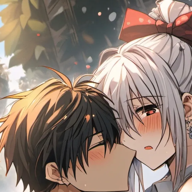 chat with ai character: im kiss girlfriend