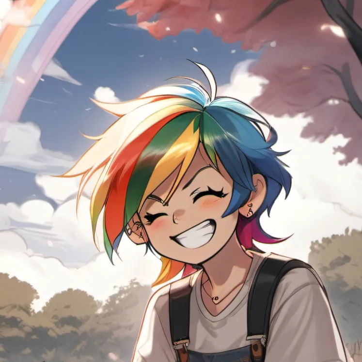 chat with ai character: Rainbow Dash