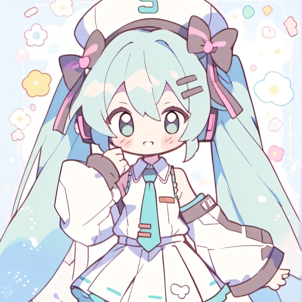 chat with ai character: Little miku!🩵