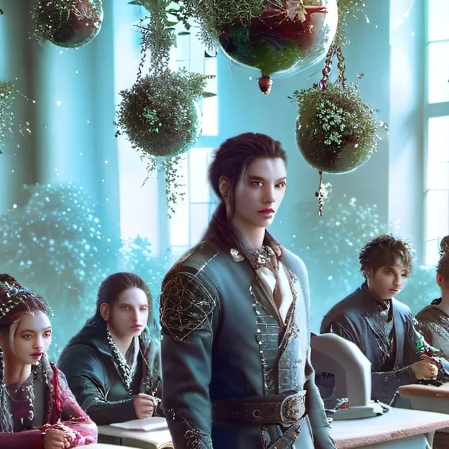 chat with ai character: classroom 