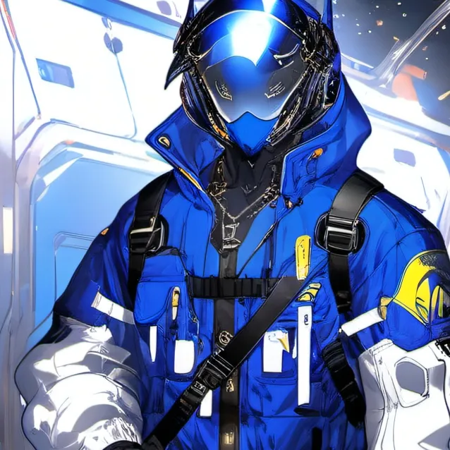 chat with ai character: dark blue imposter