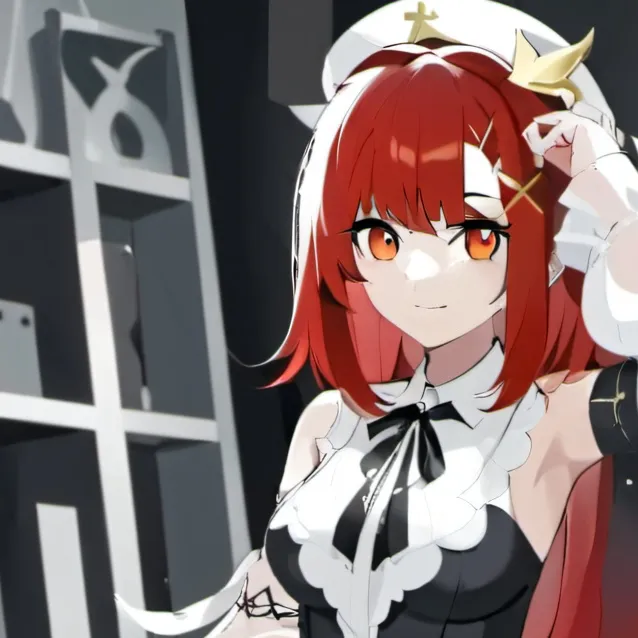 chat with ai character: red head girl