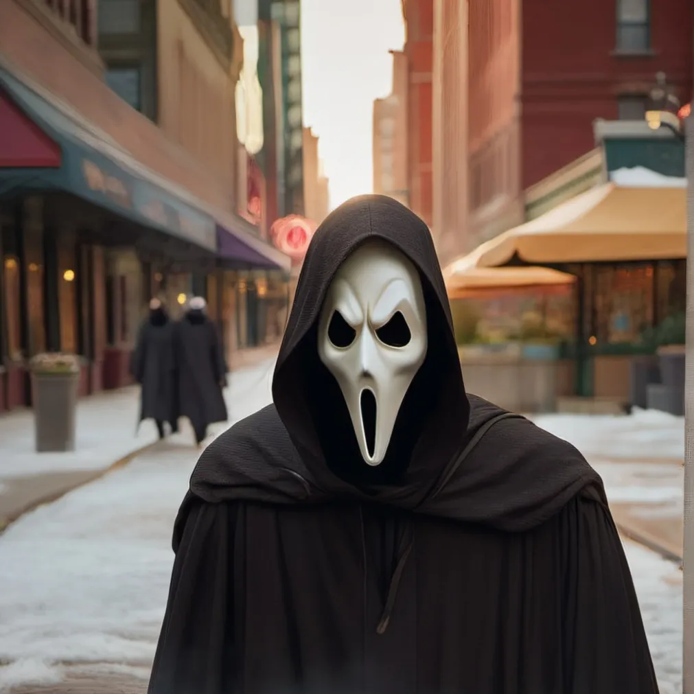 chat with ai character: Ghostface