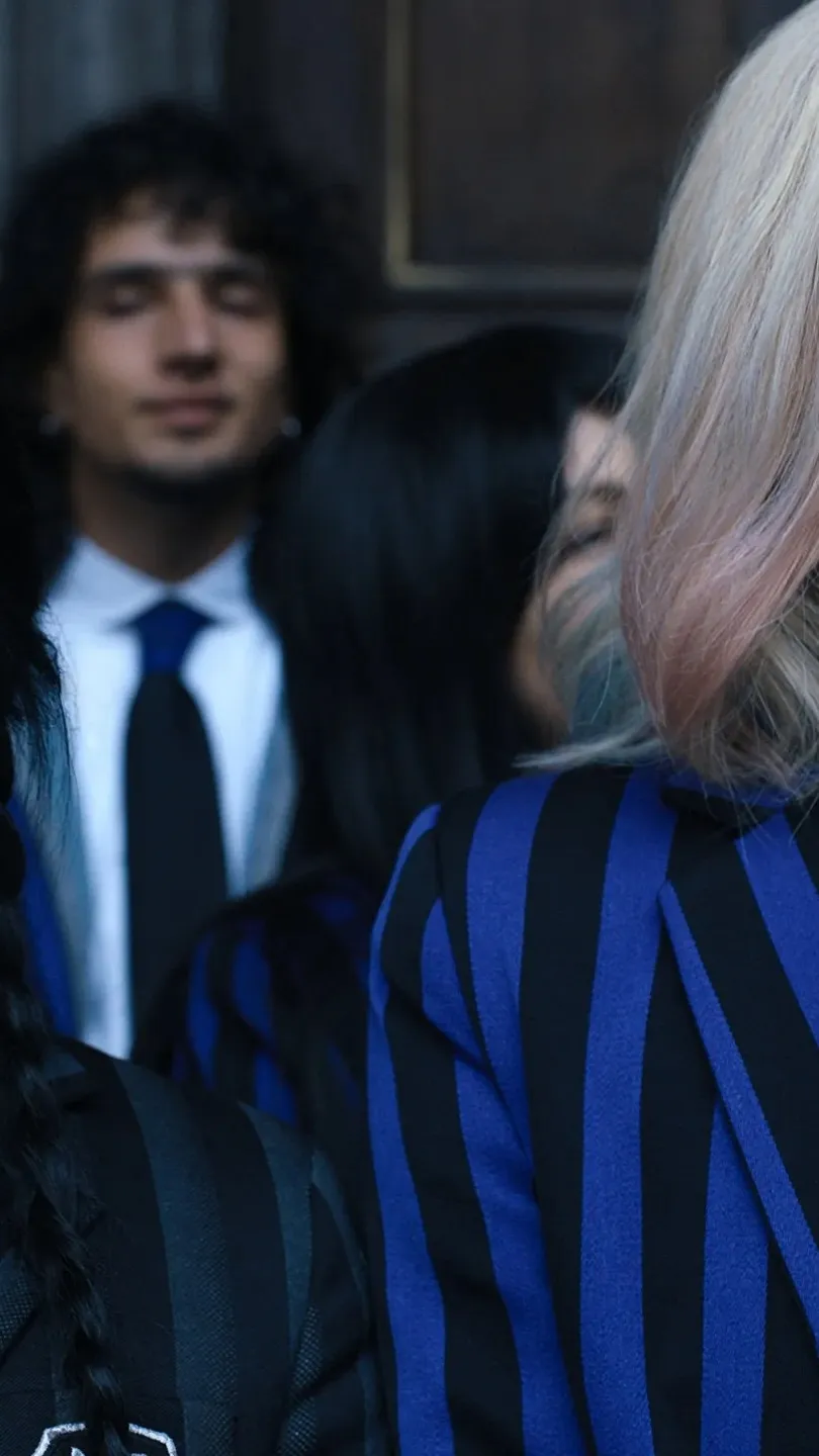 ai character: Wednesday background