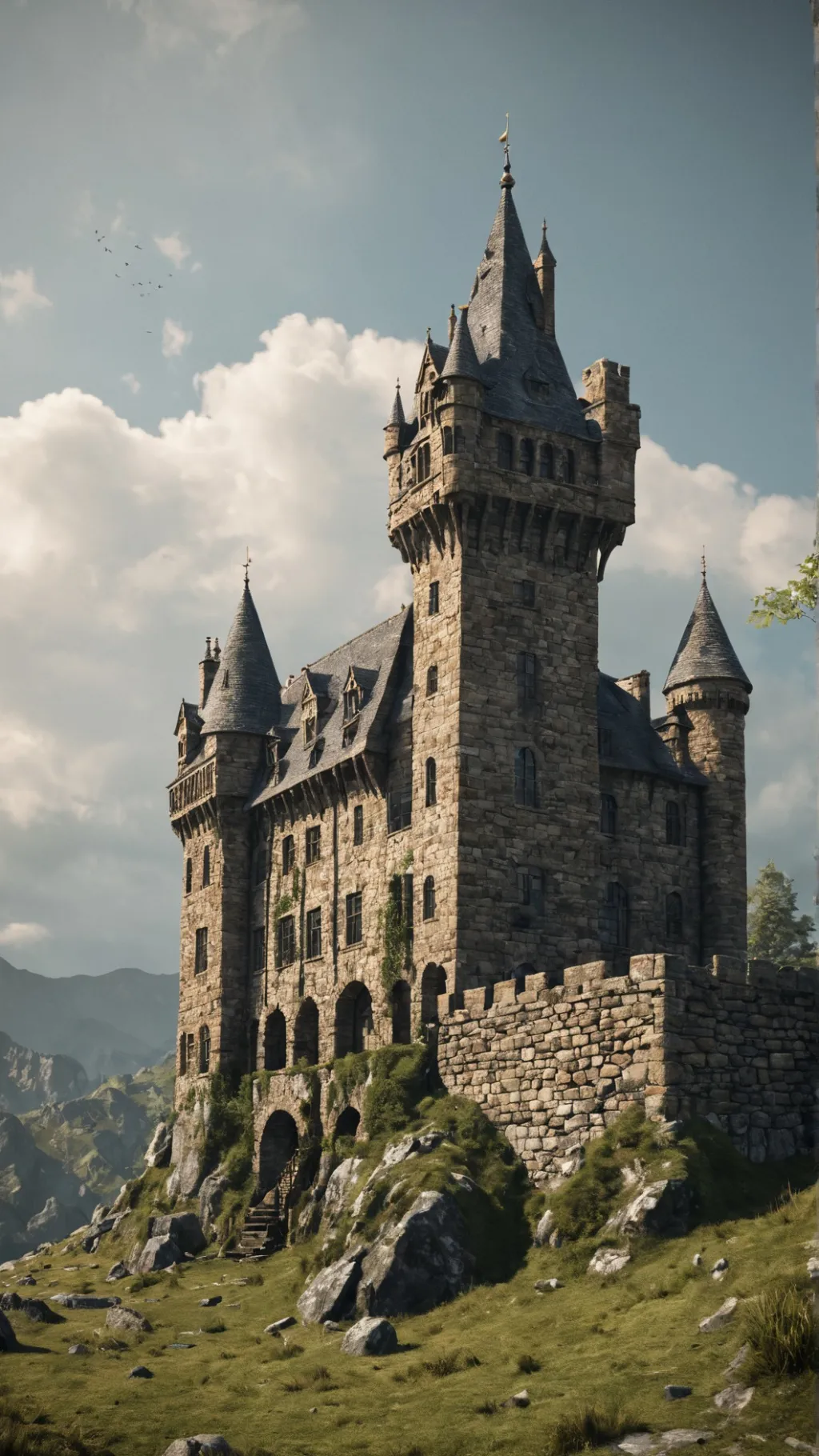 ai character: Alastor (Royal AU) background