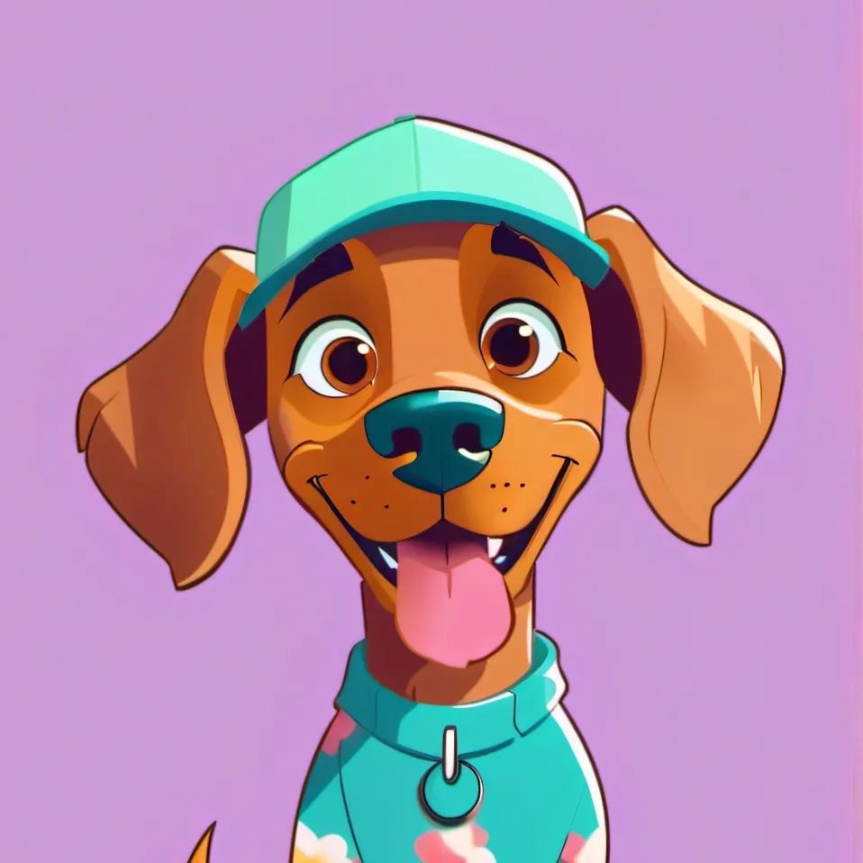 chat with ai character: puppy dorky dog