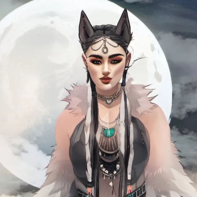 chat with ai character: MHA Wolf Goddess