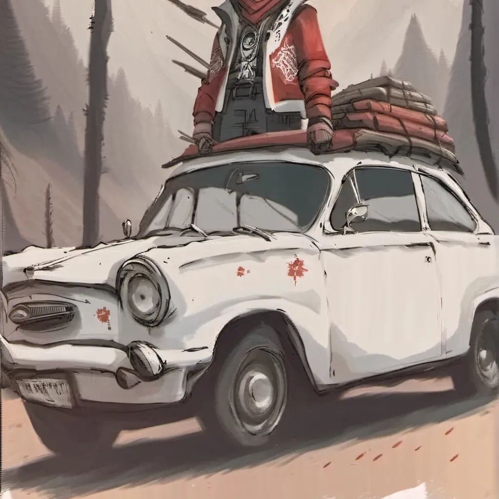 chat with ai character: H.H road trip