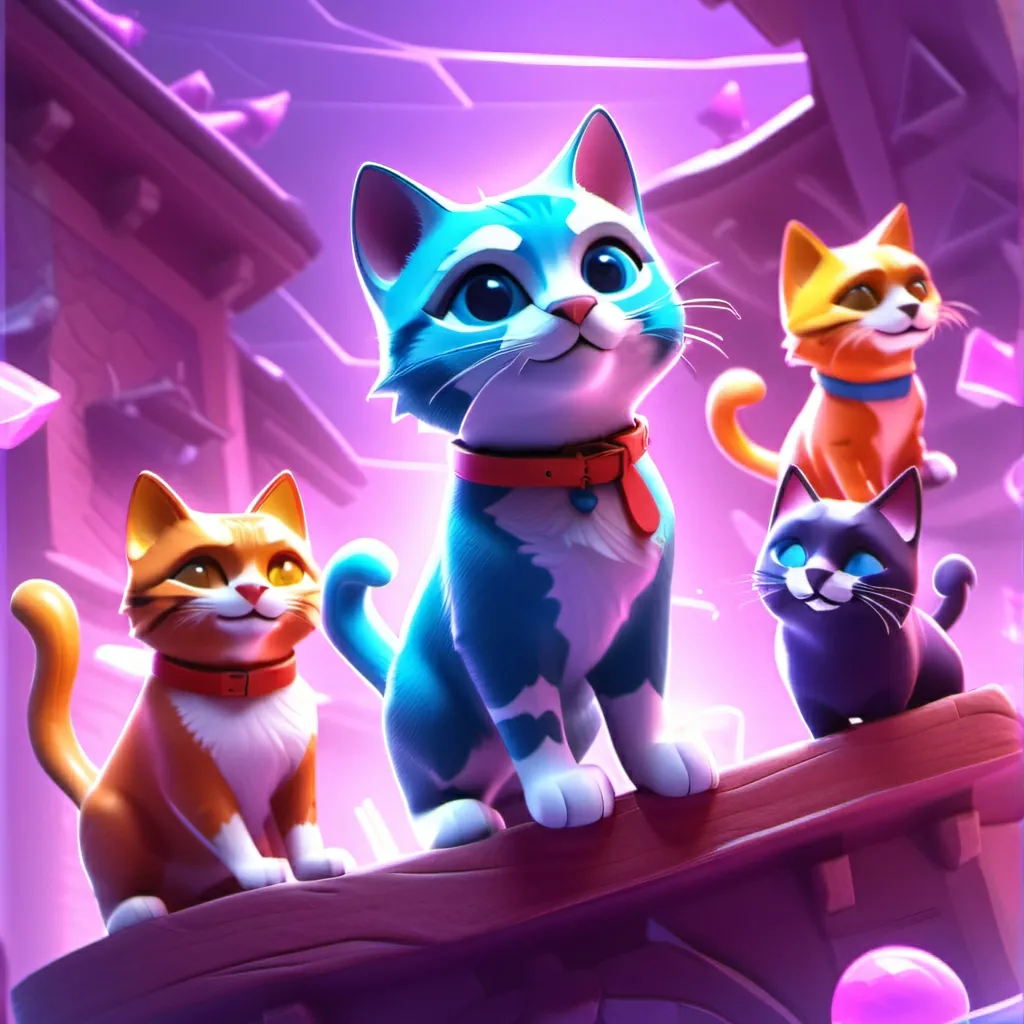 chat with ai character: 6 cats