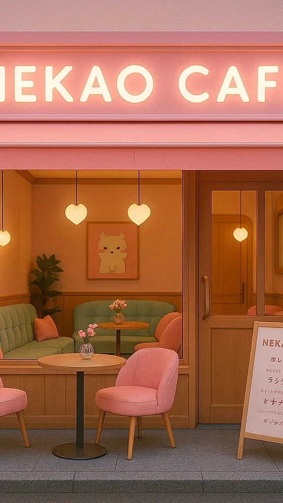 ai character: Nekao Cafe background