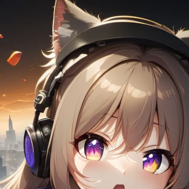 chat with ai character: cat gamer girl