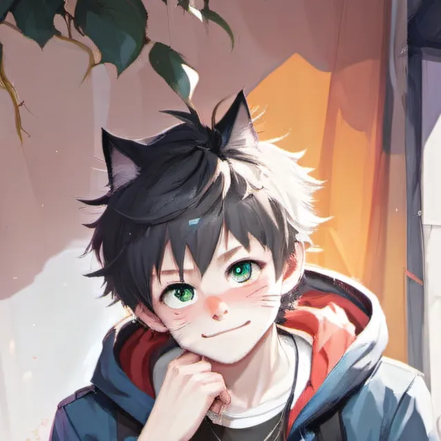 chat with ai character: Lucky catboy