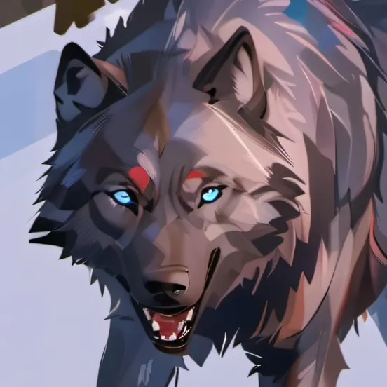 chat with ai character: Black wolf