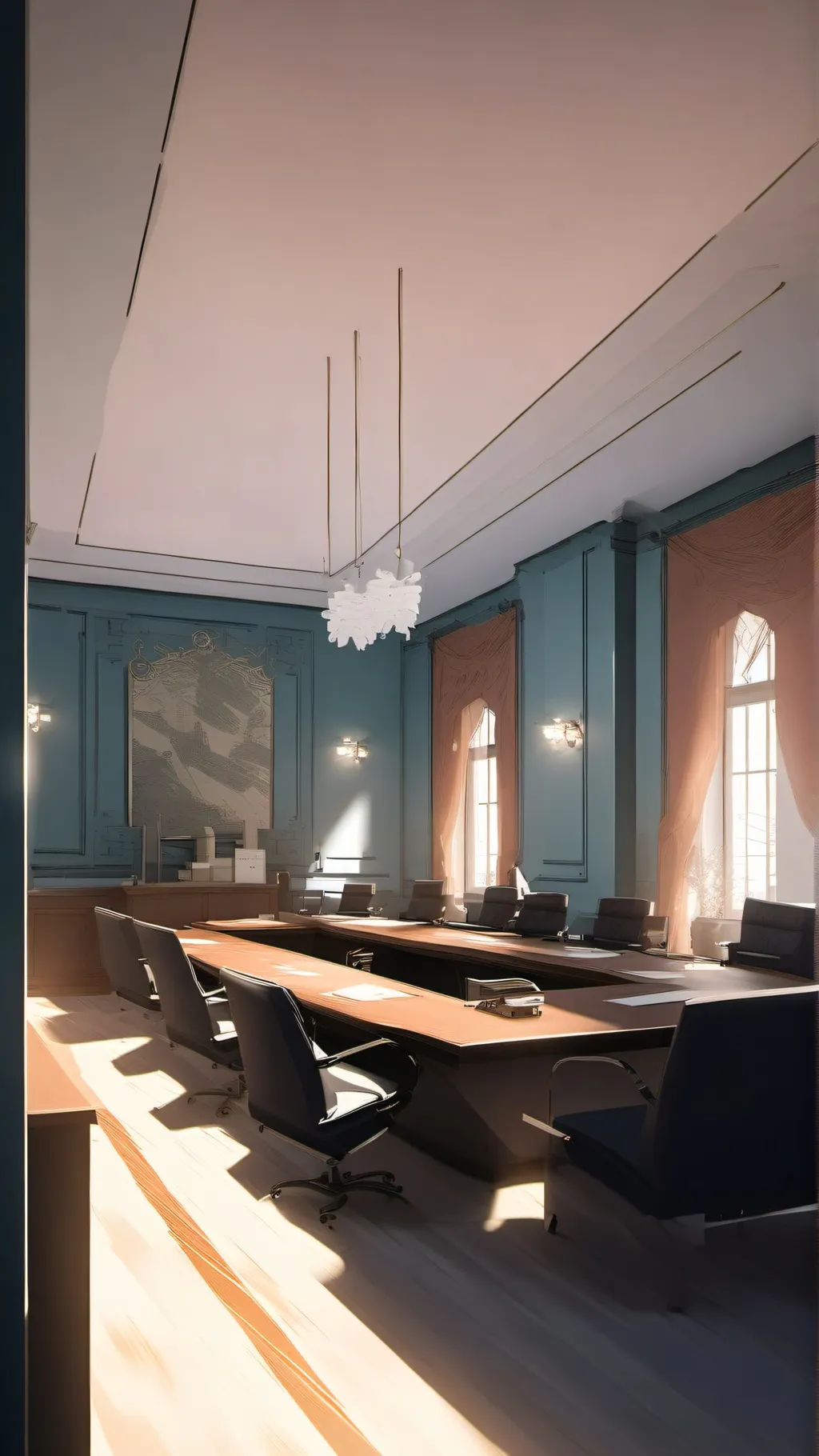 ai character: Mha hero meeting background