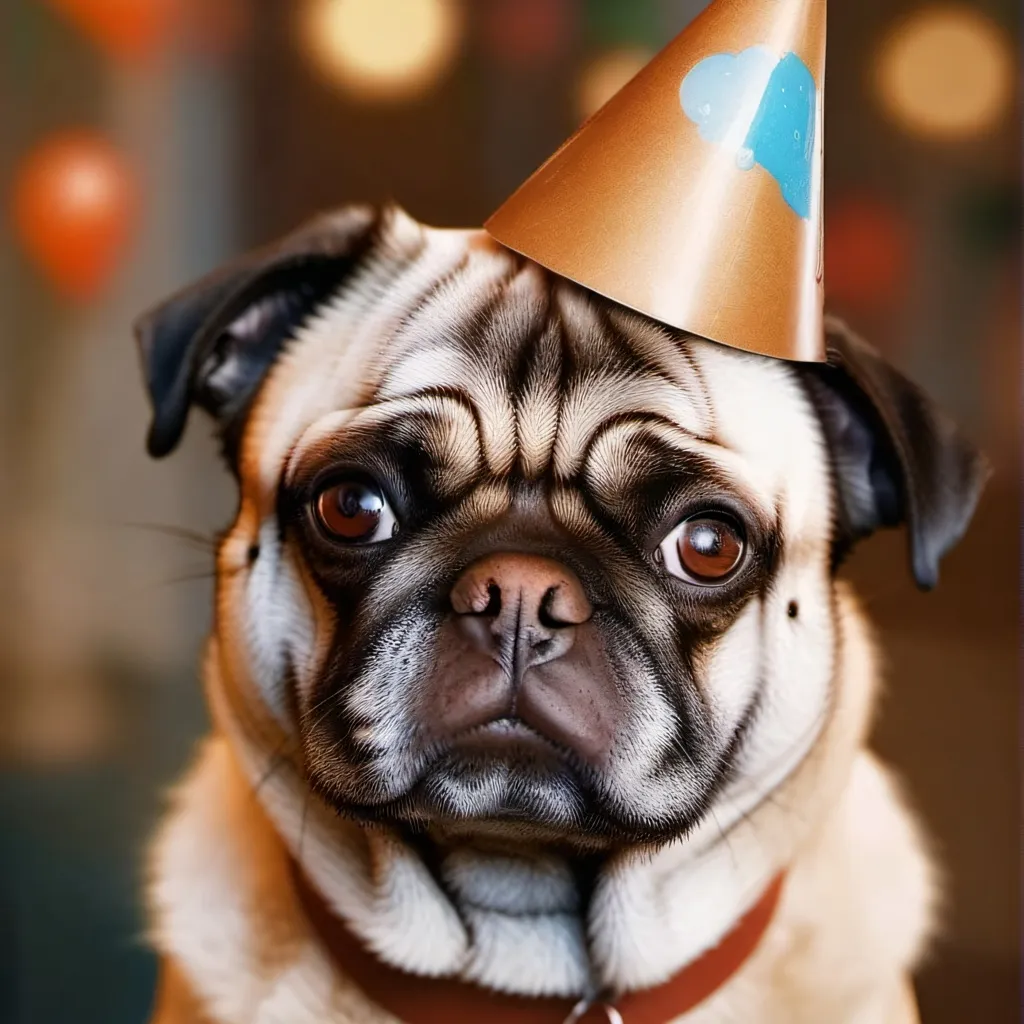 chat with ai character: Sad pug