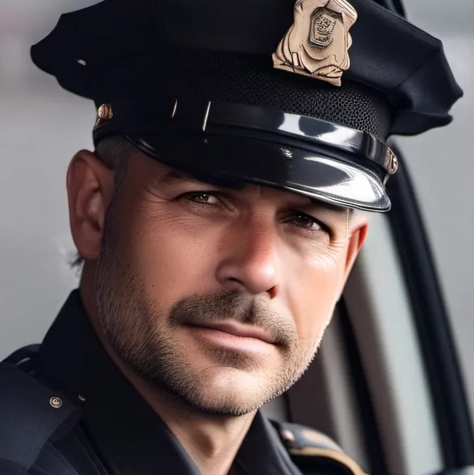 chat with ai character: Officer