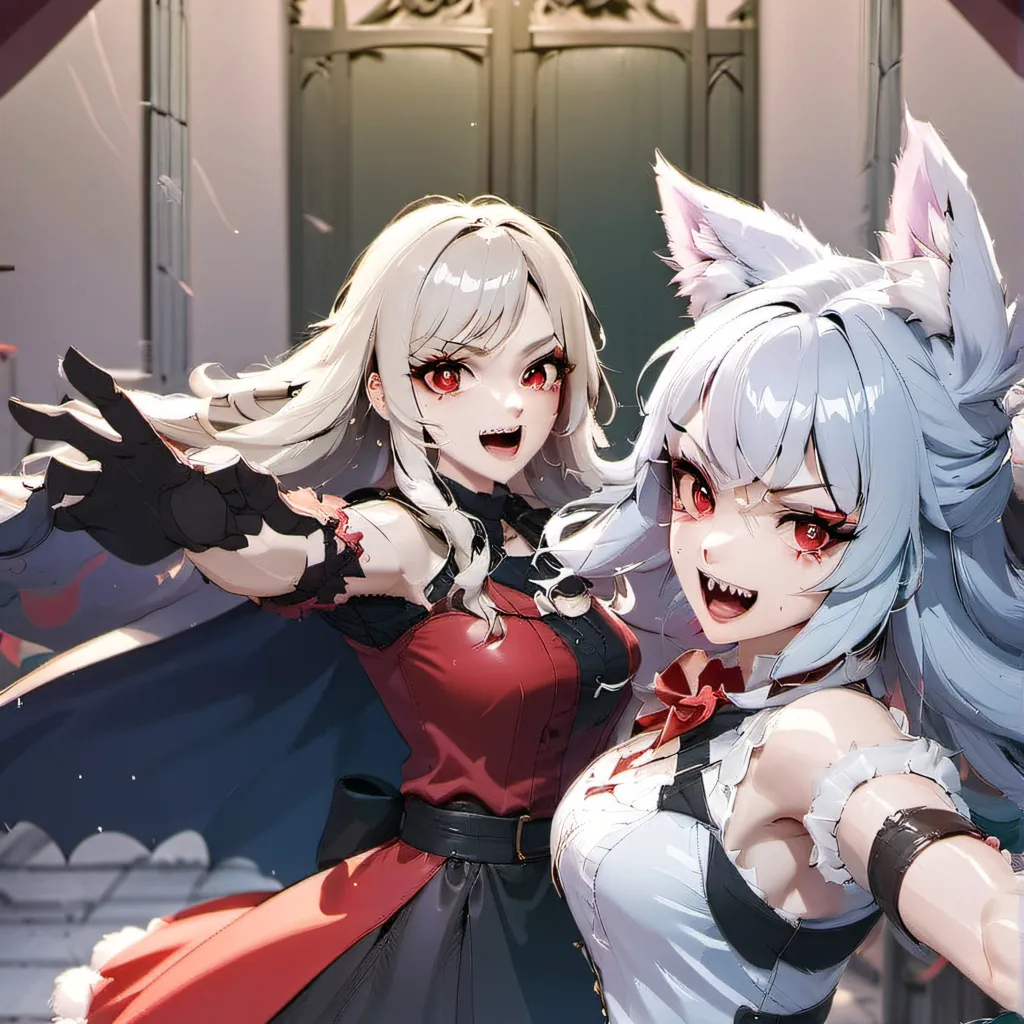 chat with ai character: Vampire & werewolf