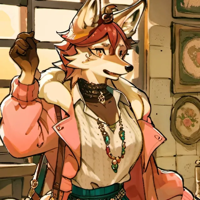 chat with ai character: Pet anthro fox