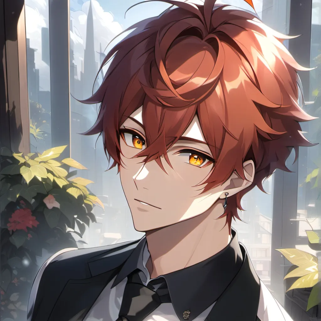 chat with ai character: agent. black