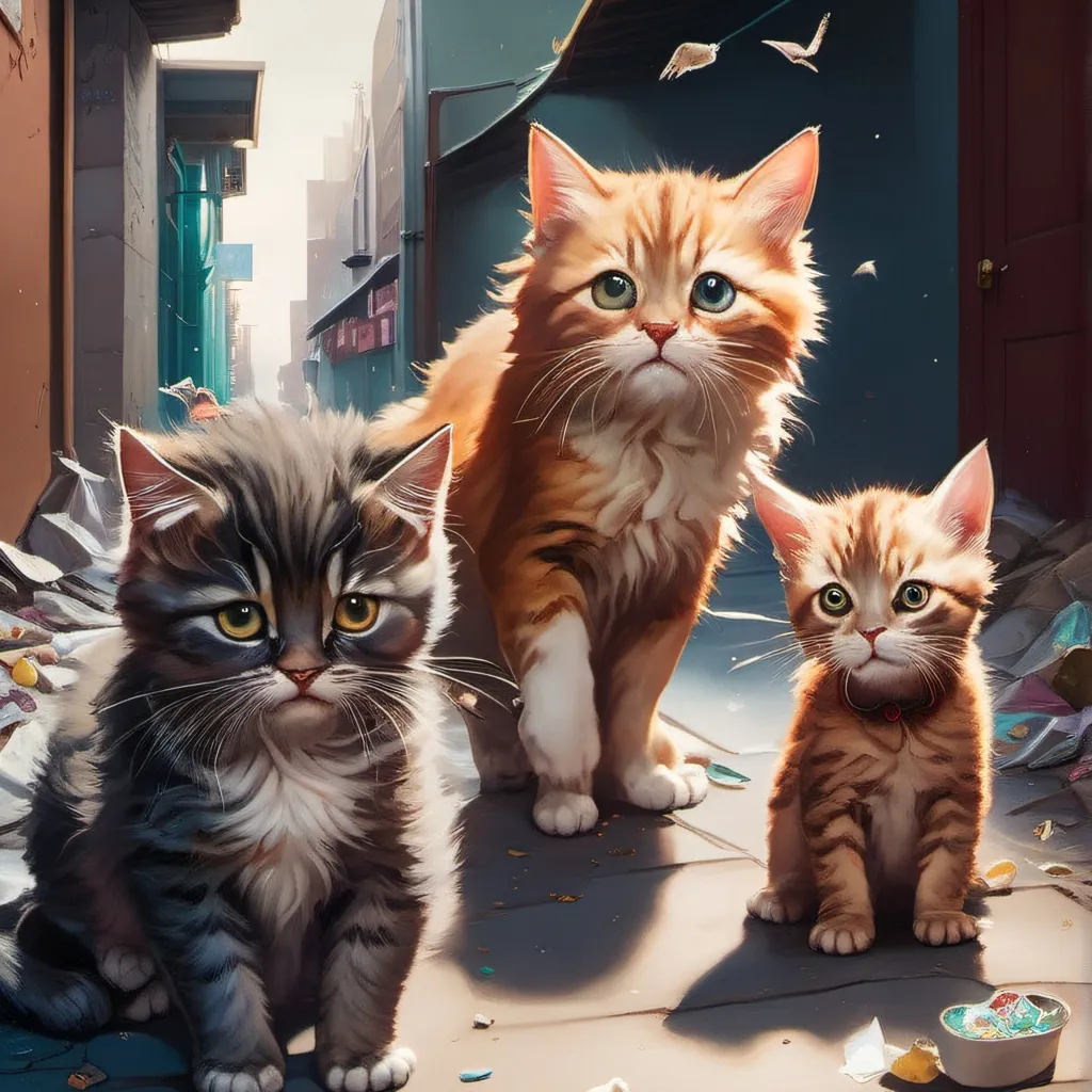 chat with ai character: poor cats