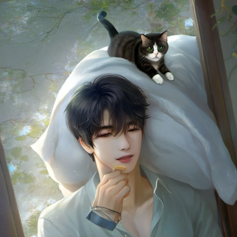 chat with ai character: Kun( The Cat Guy )