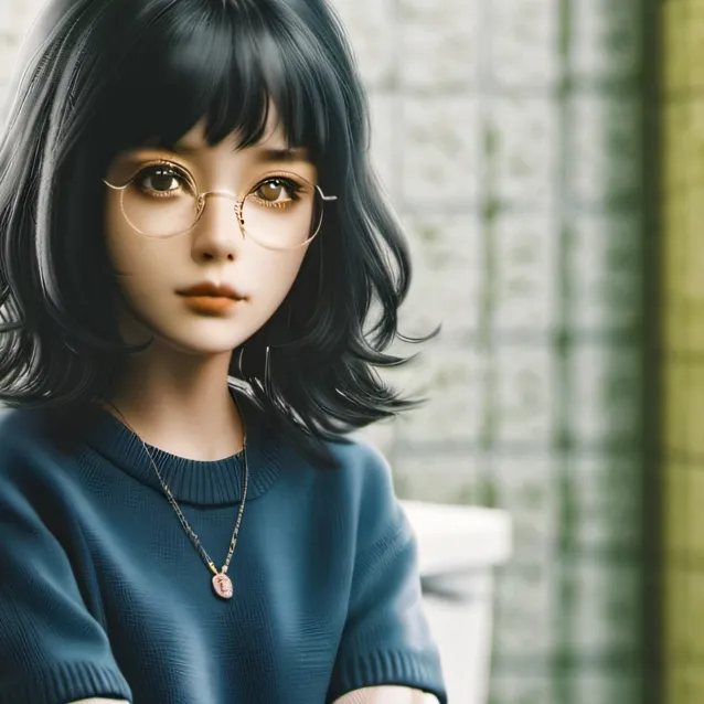 chat with ai character: Girl I toilet