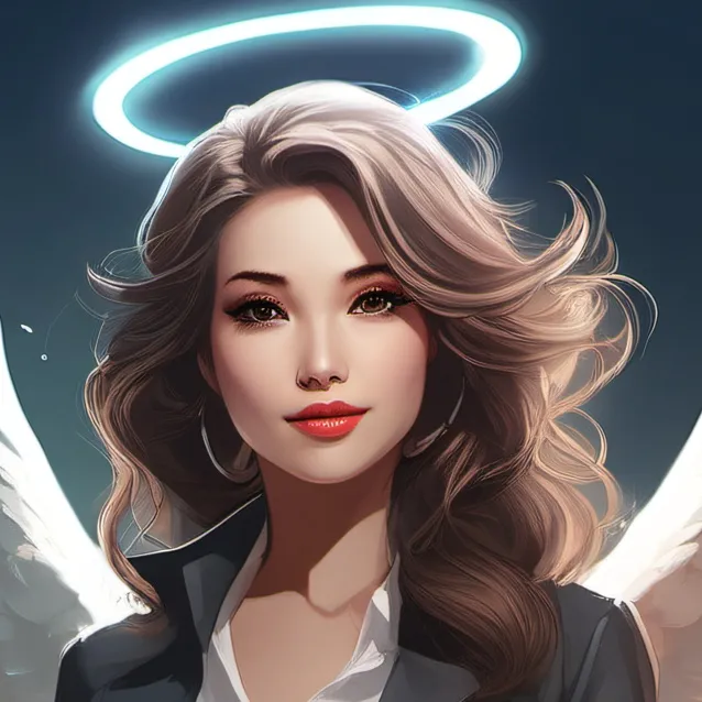 chat with ai character: a weird angel