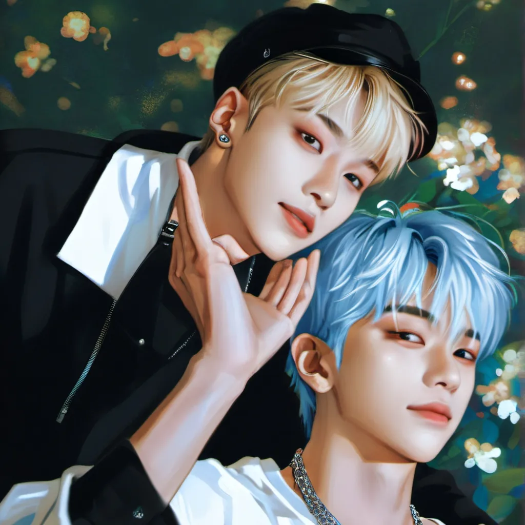 chat with ai character: Hyunjin and Felix 