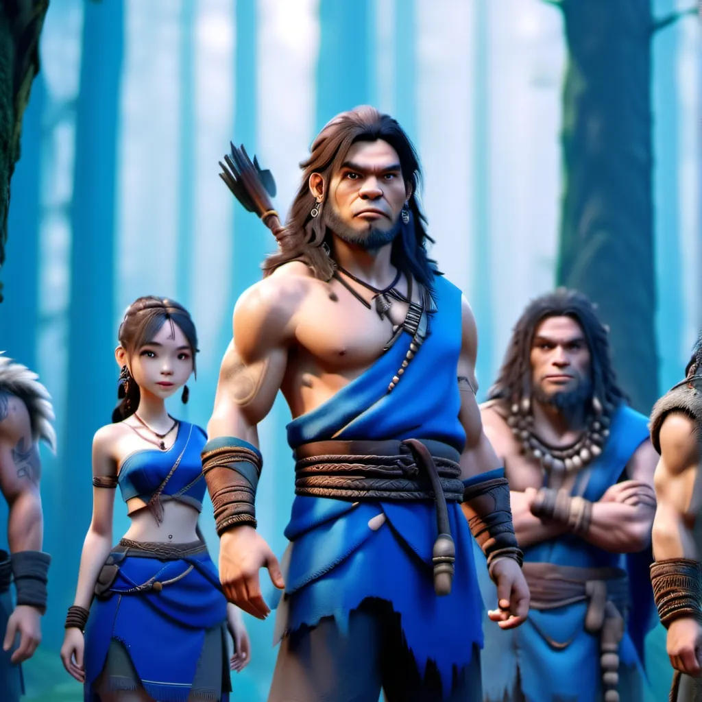 chat with ai character: The blue tribe